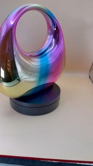 Iridescent Acrylic Statement Purse