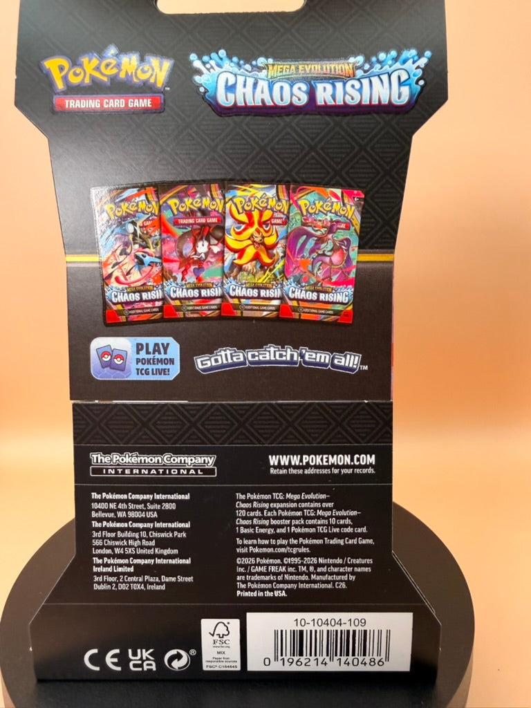 Pokémon Mega Evolution—Chaos Rising Booster Pack
