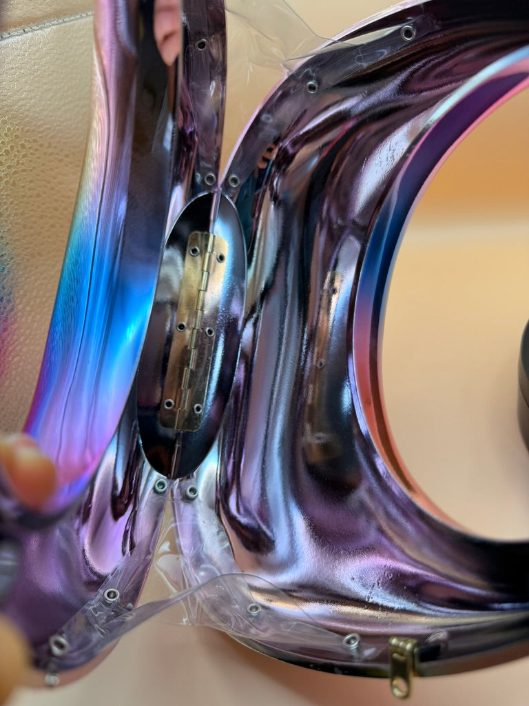 Iridescent Acrylic Statement Purse