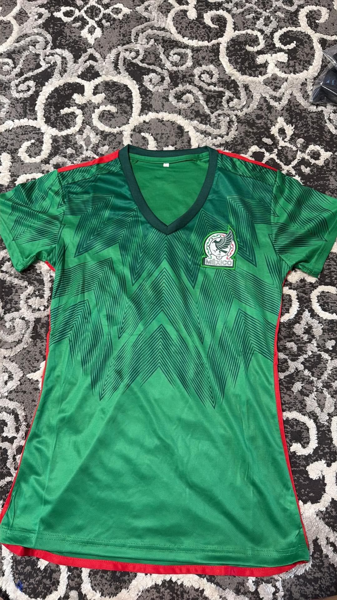 Adult Mexico National Team Home Fan Jersey – Aztec Feather Green Edition