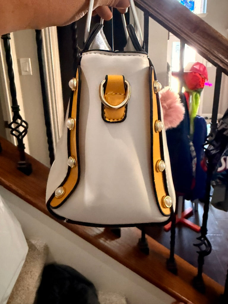 Vintage Stripe Chic Satchel