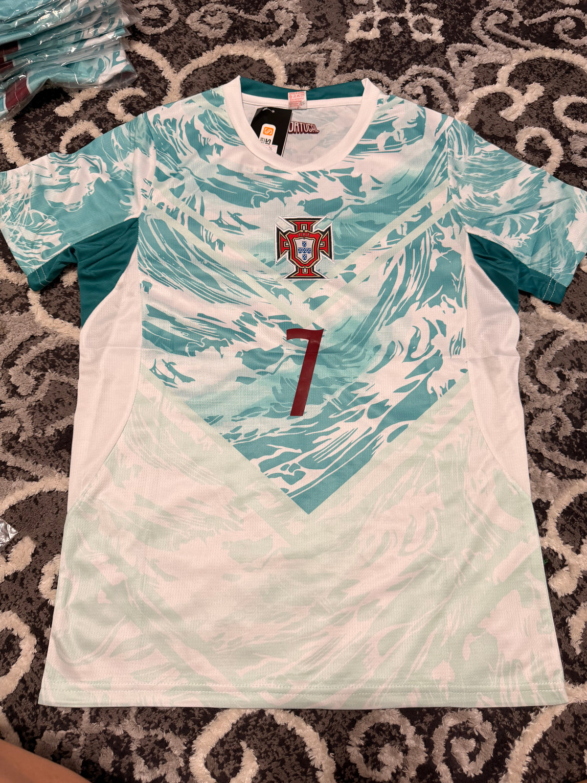 Adult 2024/2025 Portugal Soccer Away Jersey #7