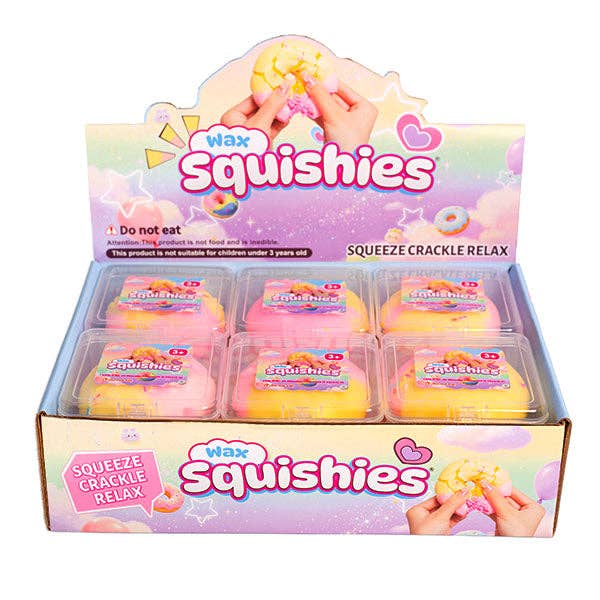 Wax Squishies® Donut Wax Crackle Fidget Clay Toy (1pc)