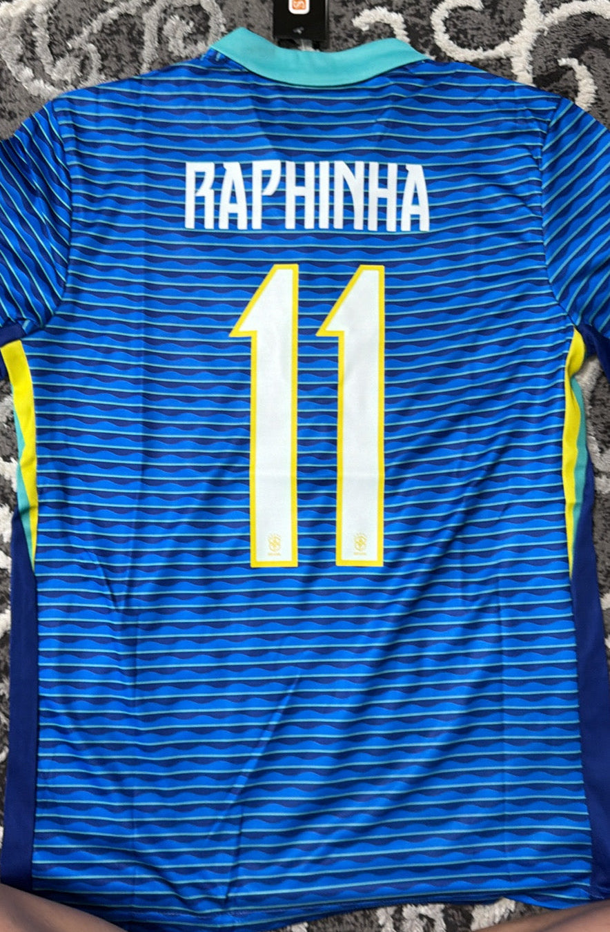 Adult Brazil Raphinha Fan Jersey – 2024/25 Away Edition