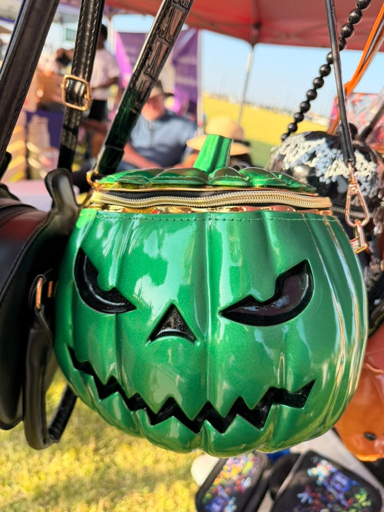 Jack-o’-Lantern Pumpkin Crossbody Purse