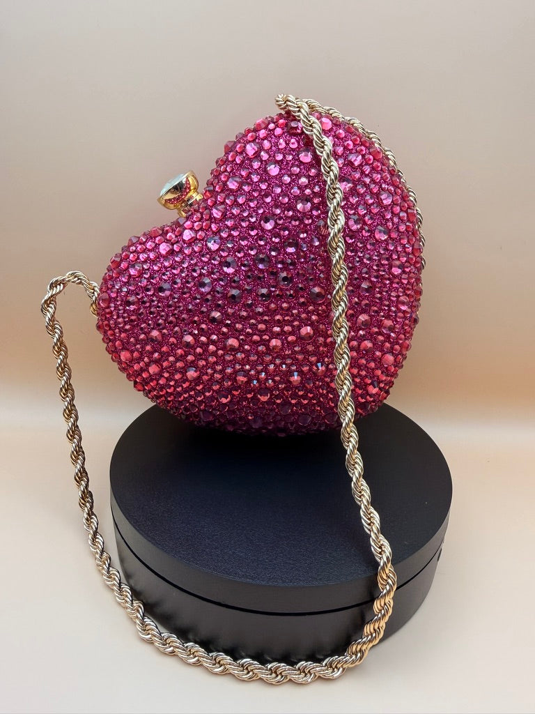 Sparkle Heart Mini Handbag