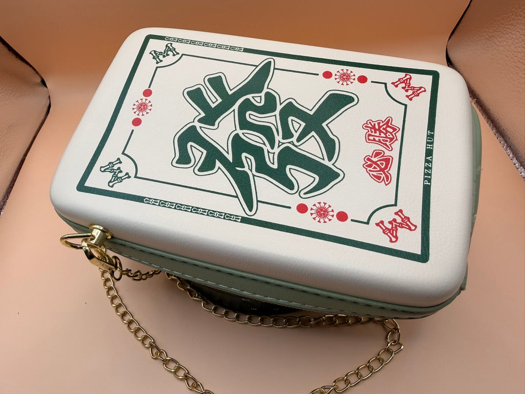 Mahjong Fortune Tile Crossbody Bag