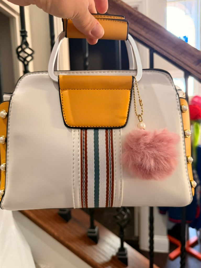 Vintage Stripe Chic Satchel