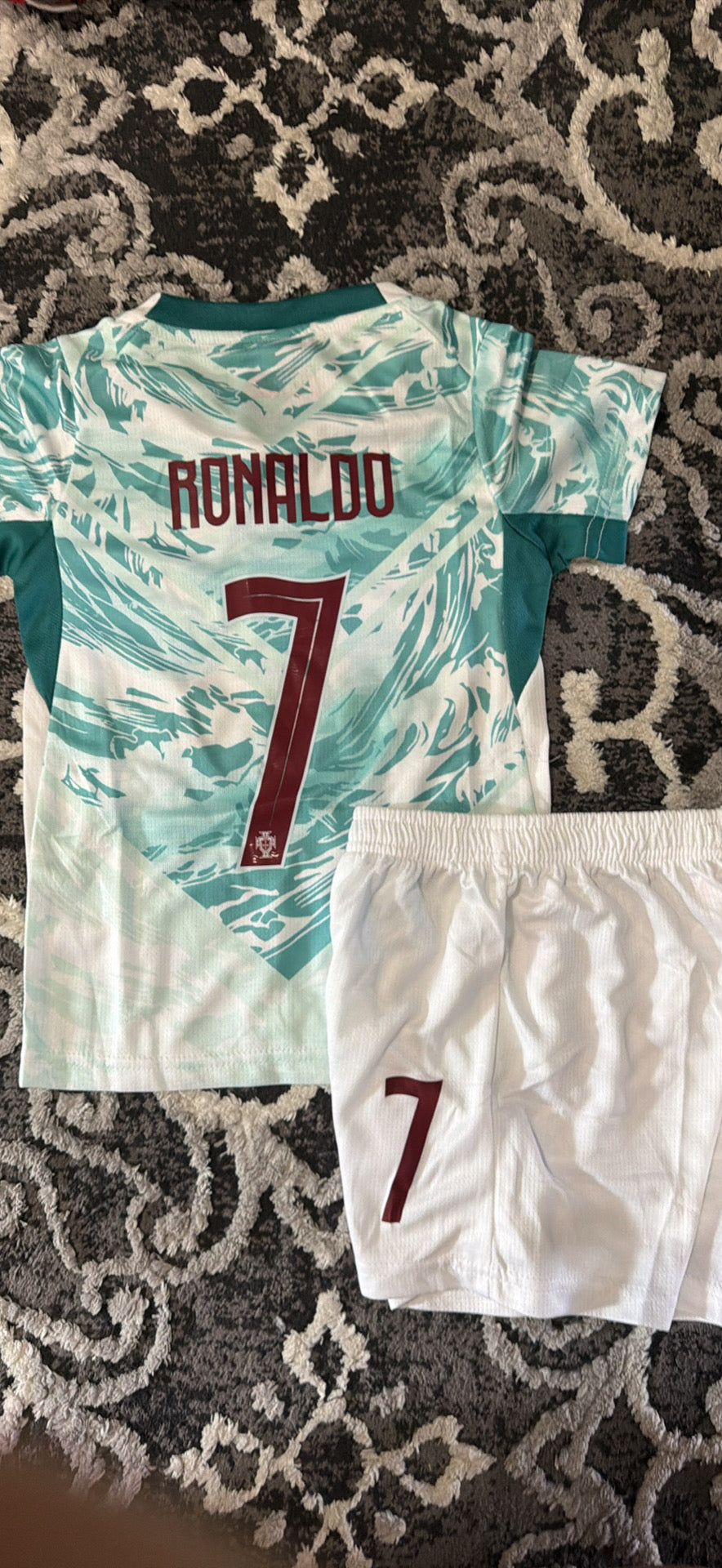 CR7 Portugal 2024/25 Away Kids Fan Kit