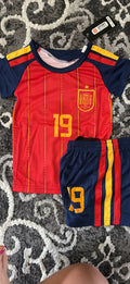 Kids Spain 2026 Home Lamine Yamal Fan Kit – Orange & Blue Special Edition