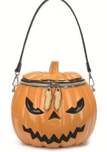Jack-o’-Lantern Pumpkin Crossbody Purse