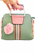 Vintage Stripe Chic Satchel