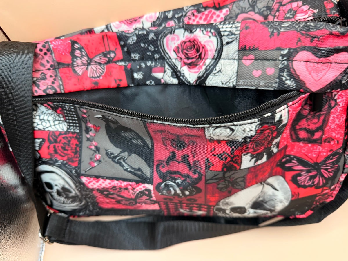 Gothic Patchwork Crossbody Bag