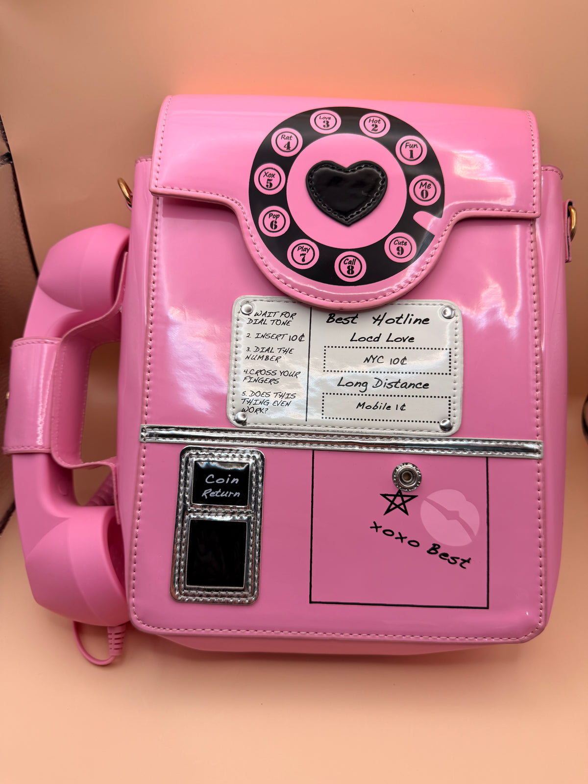Pink Vintage Telephone Handbag