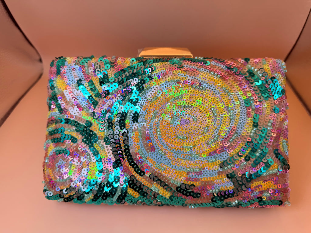 Colorful Sequin Clutch