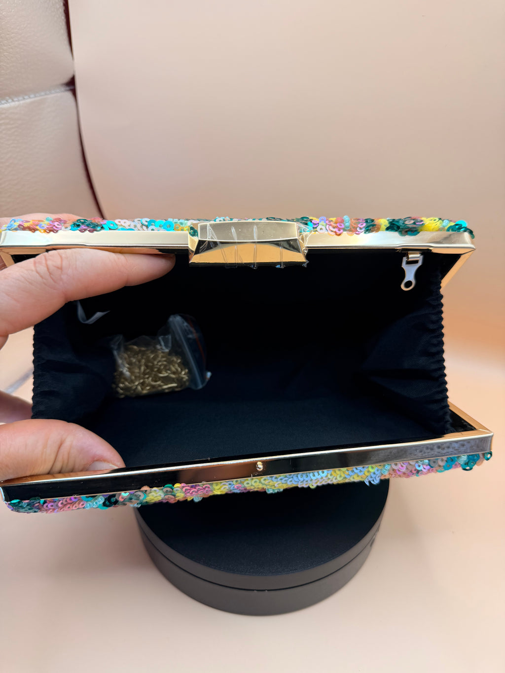 Colorful Sequin Clutch