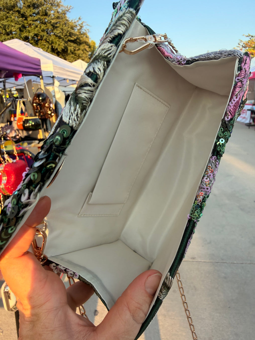 The Enchanted Garden Sequin Clutch