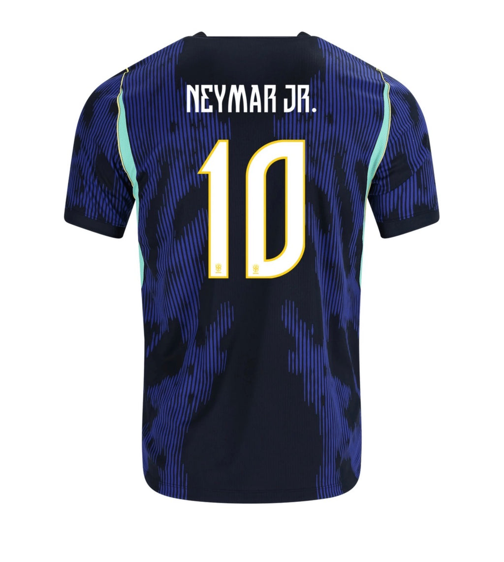 Adult Brazil Neymar Jr. 2026/27 Away Fan Jersey – Deep Blue Edition