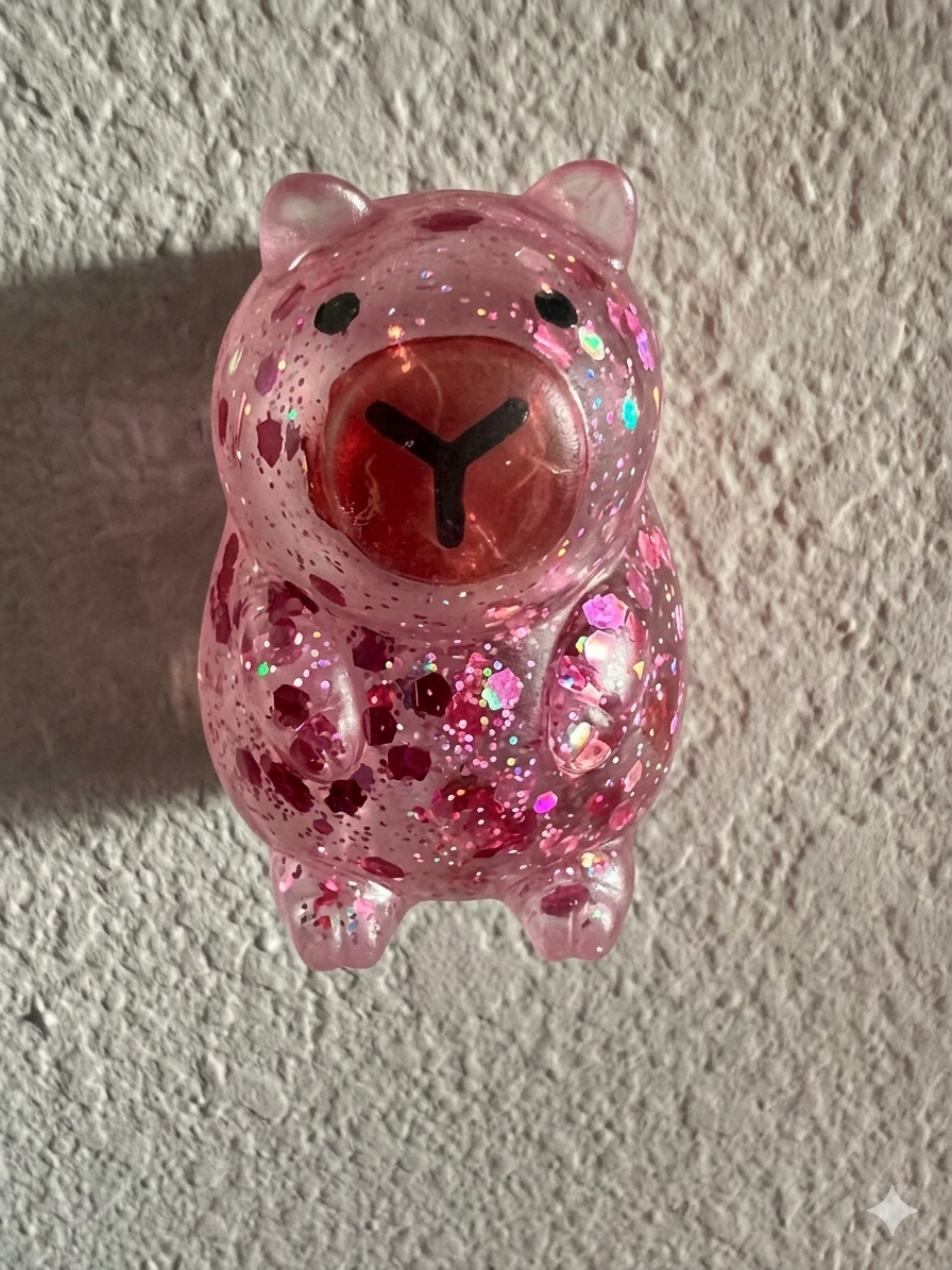🍊 Sparkly Capybara Sugar Squisher