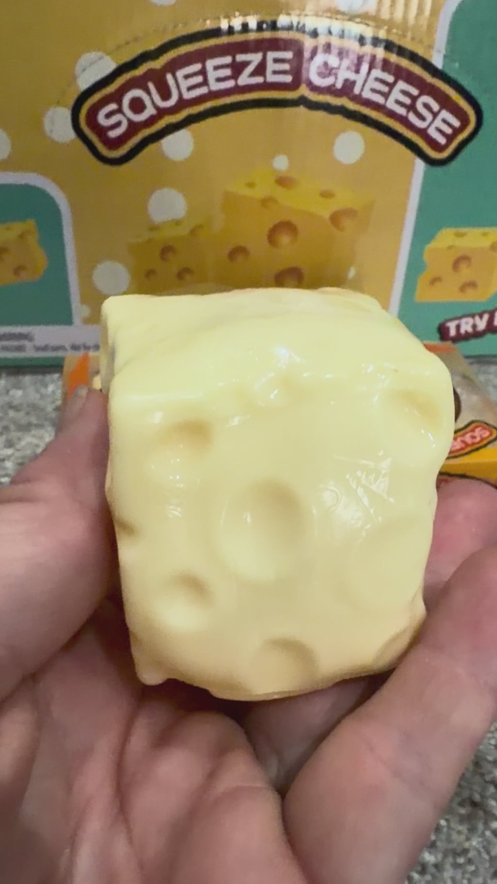 Cheesy Squeeze Coconut Oil Squishy