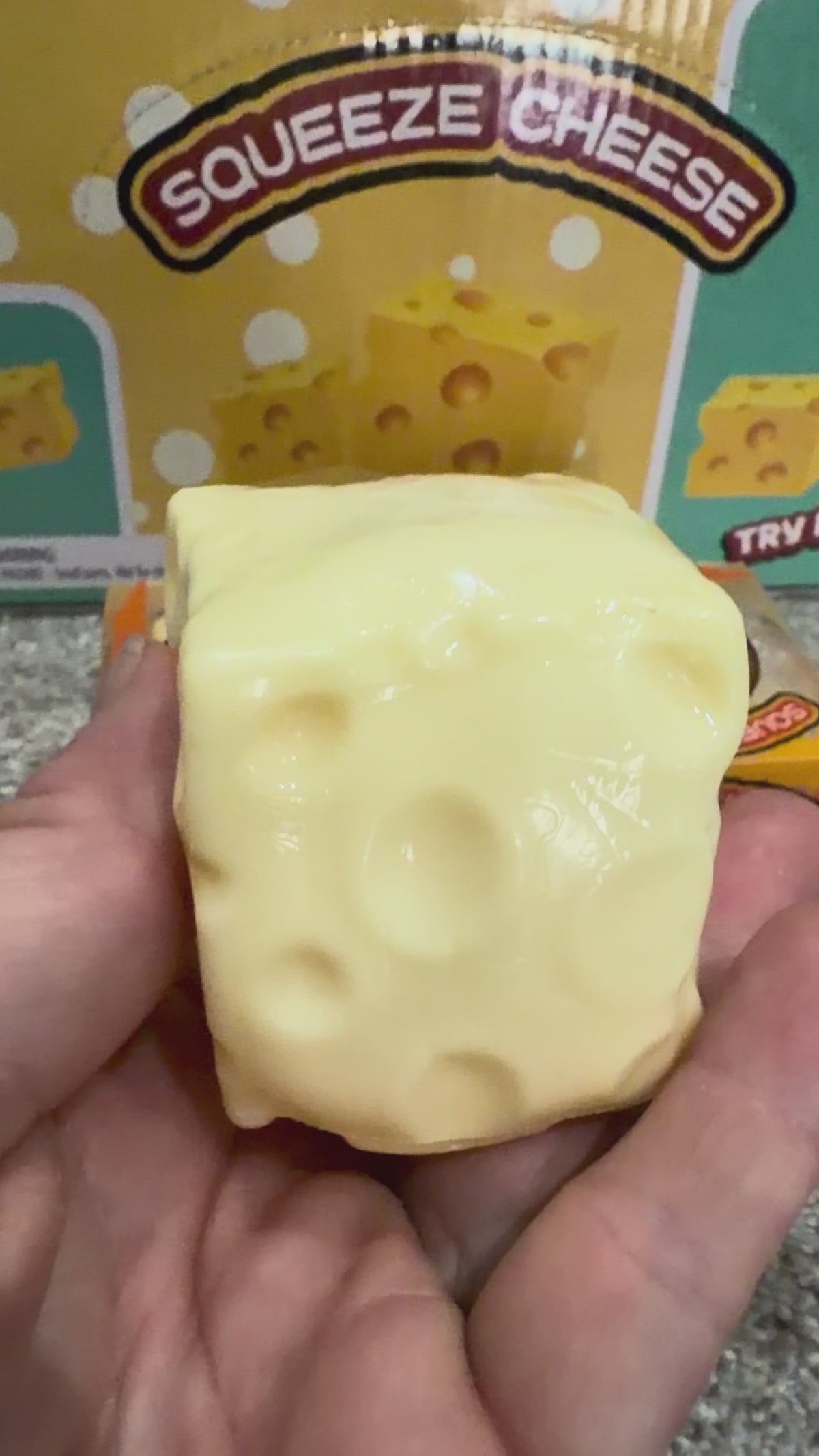Cheesy Squeeze Coconut Oil Squishy