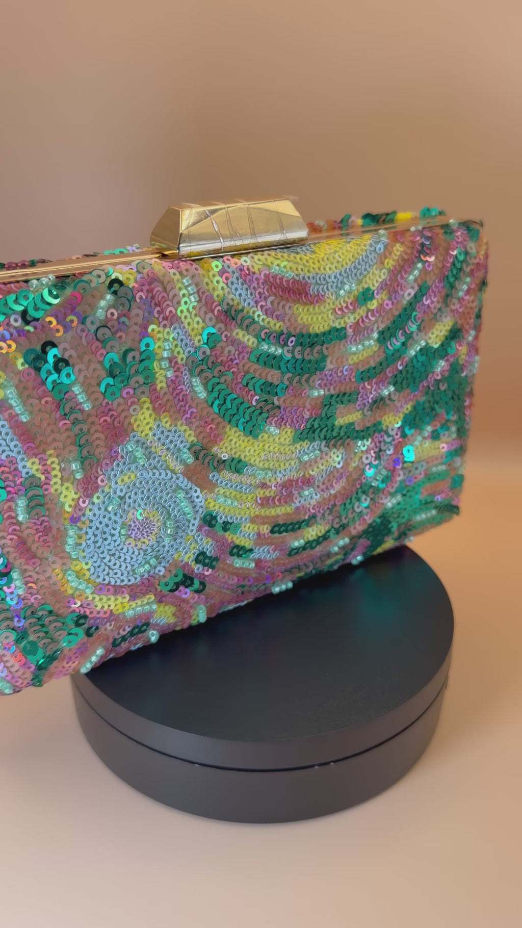 Colorful Sequin Clutch
